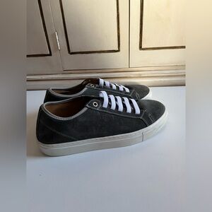 Men’s Pastori Julius Velour Slip-On Sneakers SZ 42 1/2 US 9.5 Shark Gray Suede